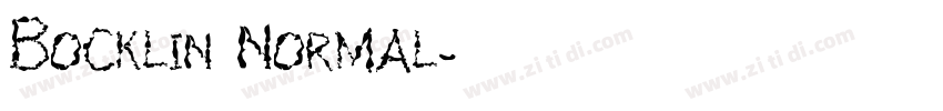 Bocklin Normal字体转换